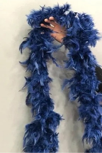 Evsay 2 Metre Boa Kalın Otriş Kaz Tüyü