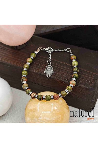 Naturel Tılsım Unakit Natural Stone 6mm Bracelet