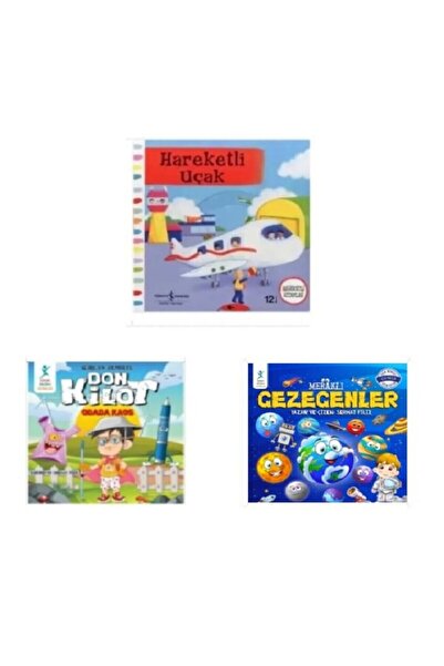 TÜRKİYE İŞ BANKASI KÜLTÜR YAYINLARI Set Hareketli Kitap - Hareketli Uçak Mera...