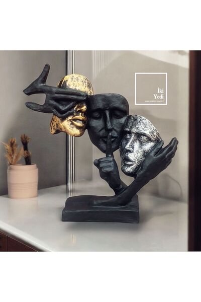 77 Görmedim Duymadım Bilmiyorum Figür Obje Dekoratif Aksesuar Süs Heykel Bibl...