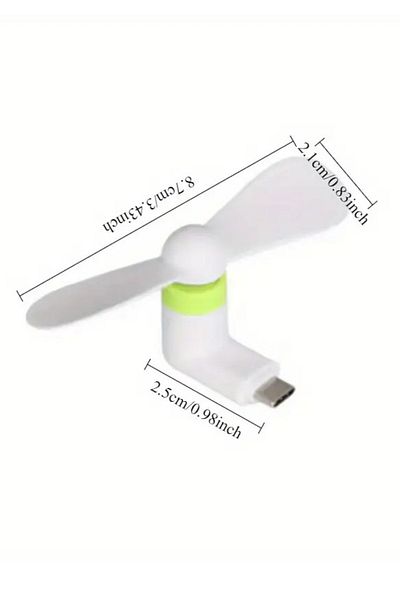 MİNGODAN Mini USB Fan Silent Portable Phone Fan Summer Practical Handheld Fan Type-C Compatible