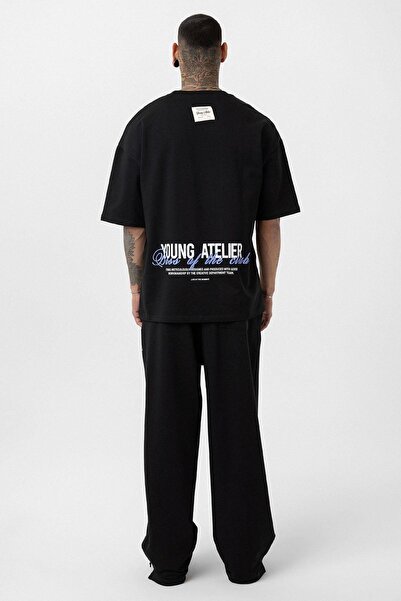 VAMOSCLO YOUNG ATELIER - Μαύρο Σετ Φόρμας, Με Σκισίματα στα Πόδια