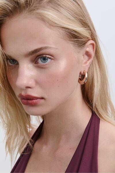 Stradivarius 2'li damla küpe ve halka küpe seti