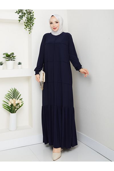 Rüyam Moda Dress Lycra Sandy Fabric