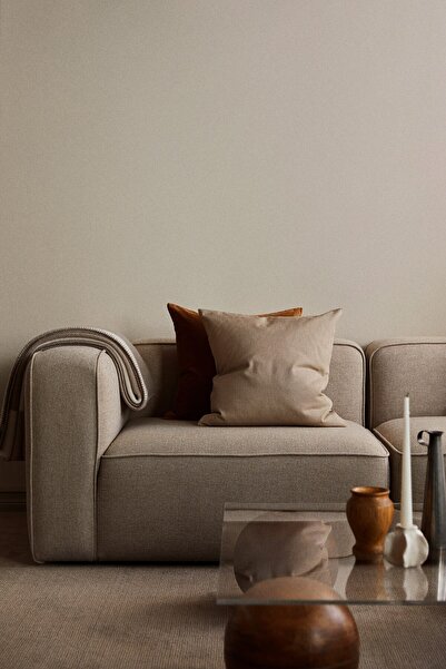 H&M Pamuklu Kanvas Kırlent Kılıfı