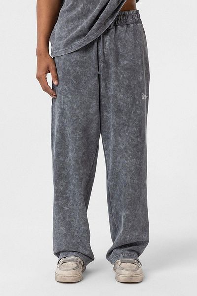 VAMOSCLO Washable Oversize Back Printed Tracksuit Suit Smoked
