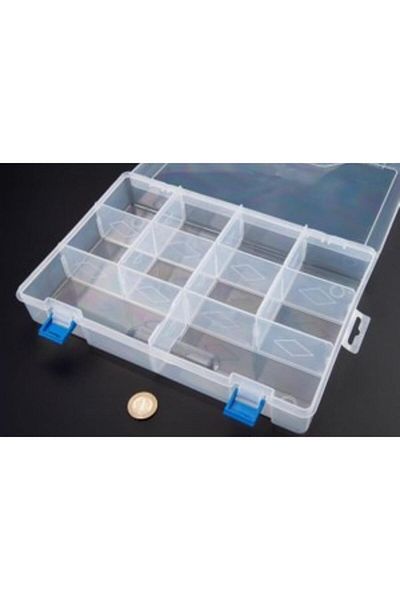 ÇEÇEN HOME 13 Compartment Transparent Organizer, Fisherman, Jewelry, Screw Box-Organizer