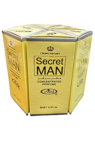 Al Rehab perfumes AL REHAB Secret Man Roll On Perfume 6Pcs x 6ml