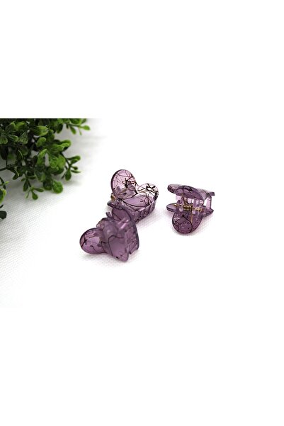 Tezcan Aksesuar Catarame cu model de inimă cu model în dungi (pachet de 3)