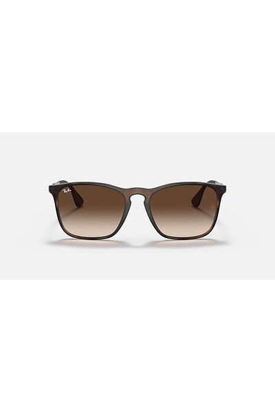 Ray-Ban CHRIS RB4187 856/13 54-18 Unisex Sunglass Matte Havana_Brown Gradient