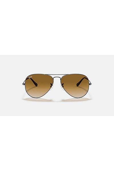 Ray-Ban AVIATOR RB3025 004/51 58-14 Unisex Sunglass Metallic_Light Brown Gradient