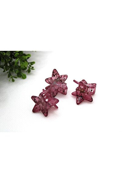 Tezcan Aksesuar Catarame cu model de stea cu model în dungi (pachet de 3)