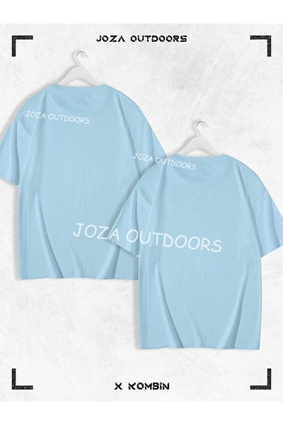 Jobia Outdoors Γυναικεία Ανδρικά Unisex Νέο Φωτιά και Νερό Μπροστινό Προσκολλημένο Ζευγάρι Ζευγάρι Συνδυασμός Oversize Πολύχρωμο Μπλουζάκι Σετ 2 τεμαχίων