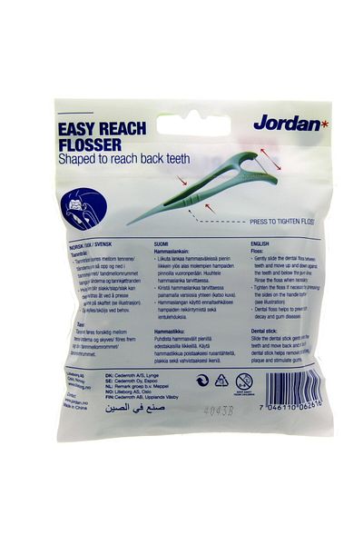Genrics Jordan Easy Reach Flosser Cool mint 25 pcs
