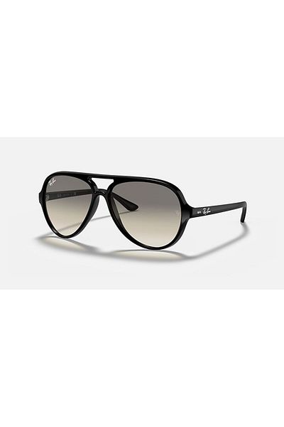 Ray-Ban CATS 5000 CLASSIC RB4125 601/32 59-13 Unisex Sunglass Polished Black_Light Grey Gradient