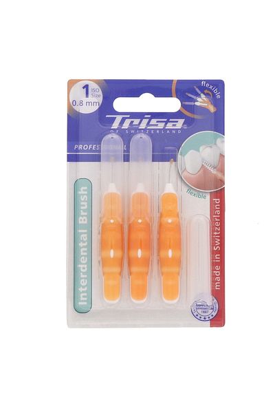 Genrics Trisa Interdental Brush ISO1 3 pcs Assorted
