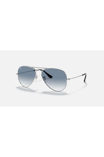 Ray-Ban AVIATOR RB3025 003/3F 58-14 Unisex Sunglass Silver_Light Blue Gradient