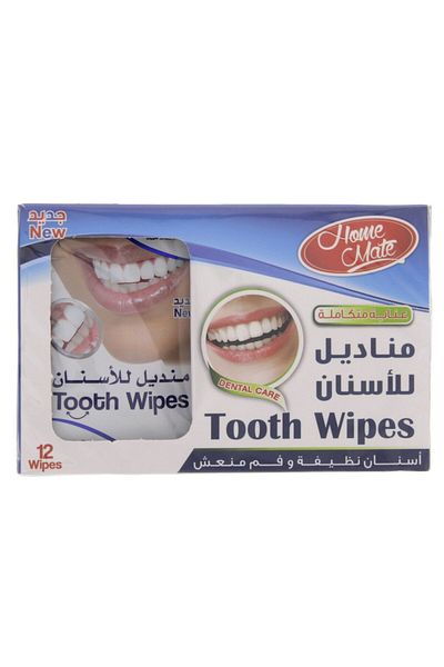 Genrics Home Mate Tooth Wipes 12 pcs