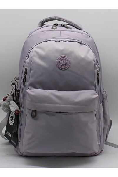 Bevitton Okul Sırt Çantası Unisex Suya Dayanıklı Kumaş Okul Çantası 2500 Açık Lavanta