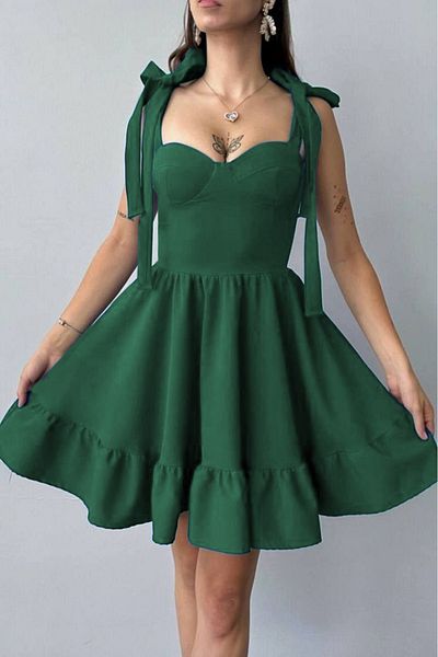 ALFUDO Moda Collection Breast Tie Dress