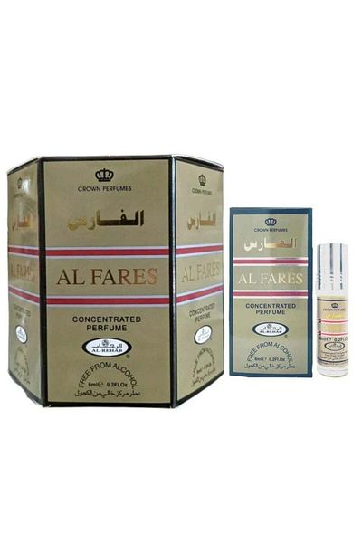 Al Rehab perfumes Al Fares Perfume Oil 6ml (Pack of 6)