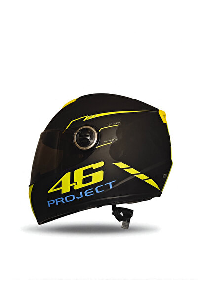 GÜMRÜK BEY RSV M580 46 Project Tam Korumalı Motosiklet Kaskı Siyah Vizör M Beden