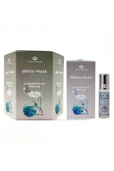 Al Rehab perfumes 6-Piece White Musk Concentrated Perfume Oil Without Alcohol 6ml