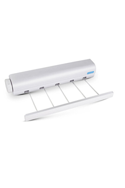 Generic حامل تجفيف الملابس البلاستيكي القابل للسحب ذاتيًا للتعليق على الحائط ...