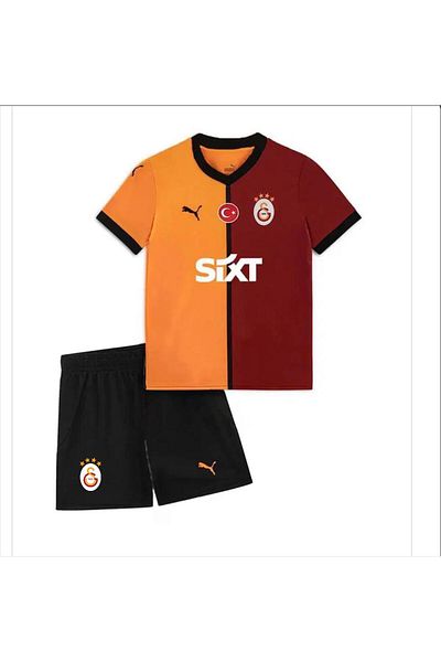 FOLKLORİST Galatasarâ'Y - Gabriel-Sara_Yellow/Red 24/2025 New Season Children's Football Jersey Set of 2