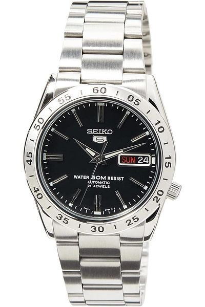 Seiko Men Quartz Watch, Analog Display And Stainless Steel Strap SNKE01K1