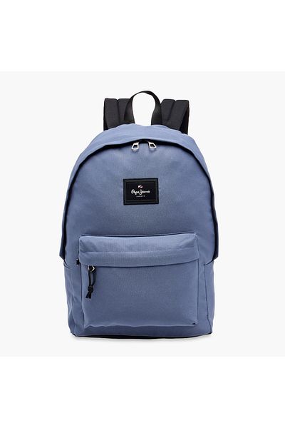 Pepe Jeans Aris Solid Backpack with Zip Closure and Pencil Pouch - 33x44x21 cms