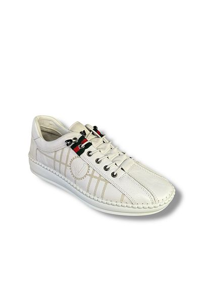 İdeal Voyager Z096 Women's Luxury Rubber Laced Genuine Leather Orthopedic Sole Sneaker Shoes