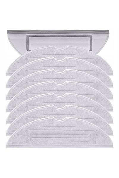 NewEvo Set of 8 x NewEvo full mop cloths, compatible with Xiaomi RoboRock S7, S7 PLUS, S7 MAX, S7 MAXV, S70