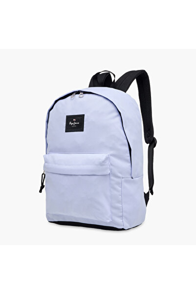 Pepe Jeans حقيبة ظهر أريس الصلبة بسحاب إغلاق وجيب قلم رصاص - 33×44×21 سم