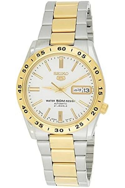Seiko Men's Automatic Watch With Analog Display And Stainless Steel Strap SNKE04J1, Silver