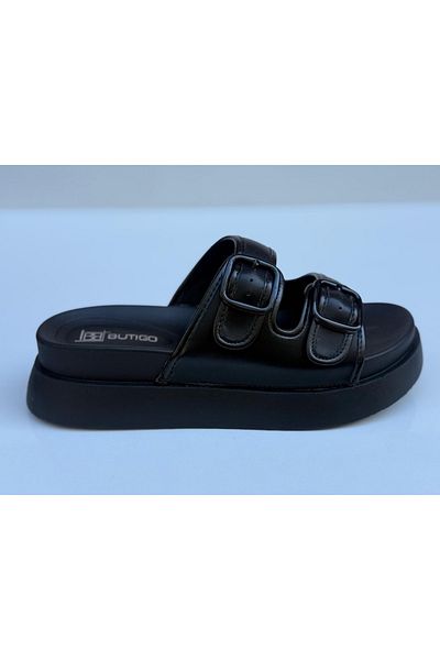 Butigo INT1224Y137 4FX Papuci negri pentru femei