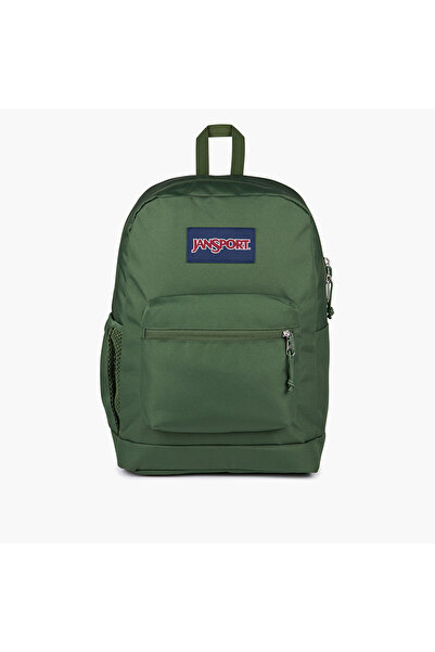 Jansport حقيبة ظهر جانسبورت الصلبة بأحزمة قابلة للتعديل وسحاب للإغلاق - ١٥×٣٢...