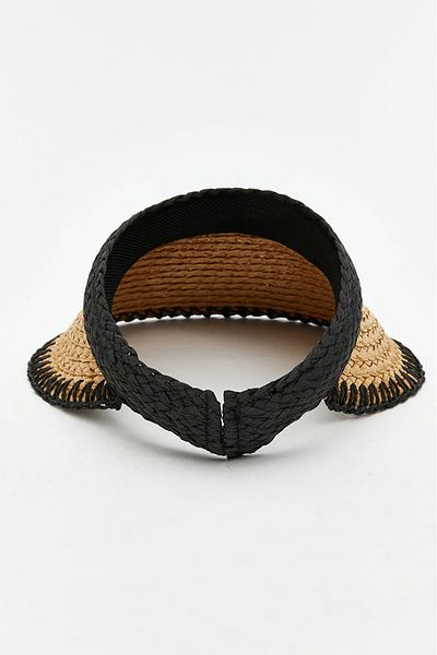 Neşeli Butik Women Camel Straw Visor Hat Nbmht09