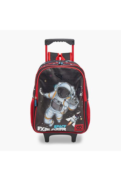 Sami Studio Space Print 3-Piece 16-inch Trolley Backpack Set - 31x23x10 cms
