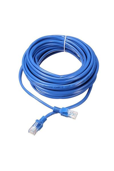 OEM UTP cat.5 cable, 2xRJ45 plug, length 10m, network connection, ethernet, blue