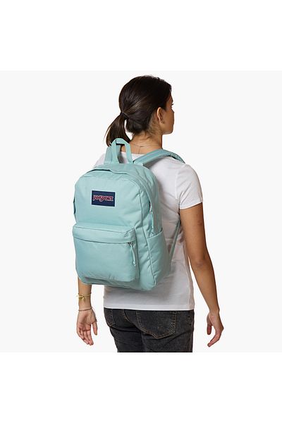 Jansport Solid Backpack with Adjustable Straps and Zip Closure - 14x32x42 cms