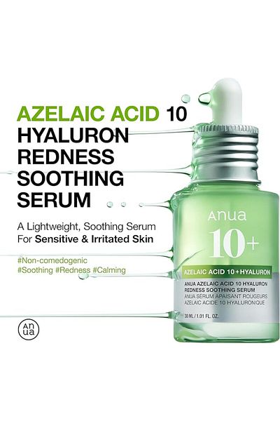 ANUA Azelaic Acid 10 Hyaluron Redness Soothing Serum 30ml
