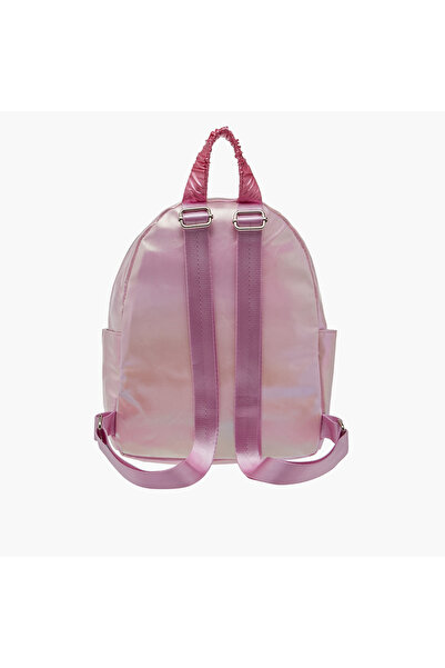 Icon Graphic Print Backpack with Adjustable Straps - 29x23x11 cms