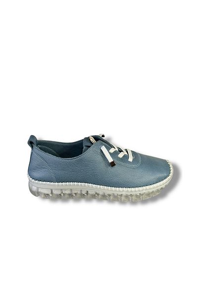 İdeal Voyager 9050 Women's Rubber Laced Genuine Leather Orthopedic Balloon Sole Loafer Sneaker Shoes