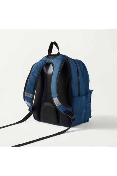 MUST Textured 16-inch Backpack with Adjustable Straps - 32x19x42 cms