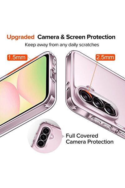 ALC MOBILE Carcasă antișoc transparentă, compatibilă cu Samsung Galaxy A56