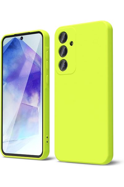 Samsung Soft Touch Case, slim, ALC Mobile, anti-shock, compatible with Samsung Galaxy A16, Neon Green Tpu
