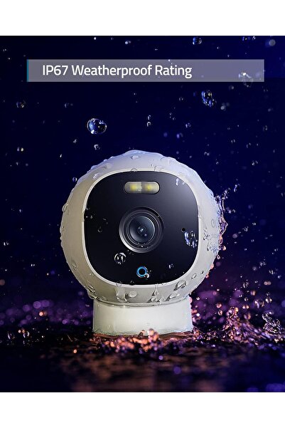 Eufy Security Solo OutdoorCam E220 (C24) - 2K Outdoor Security Camera with Spotlight & Color Night V