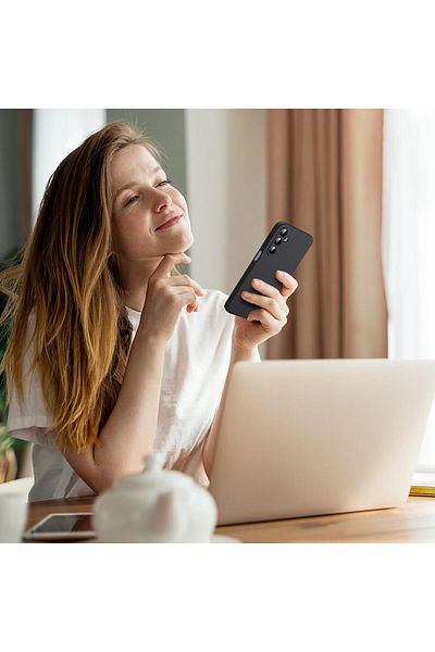 Samsung Soft Touch Case, slim, ALC Mobile, anti-shock, compatible with Samsung Galaxy A16, Black Tpu