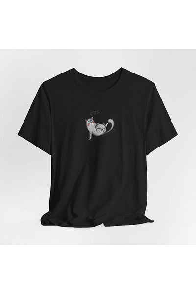 IVART I'm Cold So Tomorrow Θέμα γάτας-unisex-100% βαμβακερό λαιμόκοψη κοντομάνικο κανονικό μπλουζάκι-τώρα